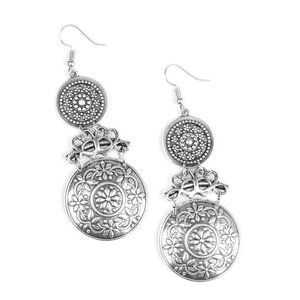 Paparazzi Garden Adventure Silver Earrings